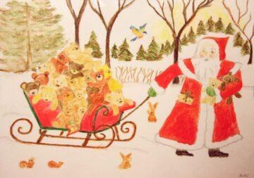 Mikulás hazafelé cammog